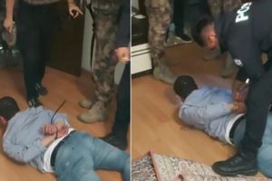 Trafik levhalarına pompalı t&uuml;fekle ateş eden kişi yakalandı