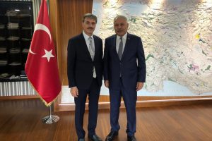 Başkan Alemdar DSİ Genel M&uuml;d&uuml;r&uuml; Aydın'la g&ouml;r&uuml;şt&uuml;