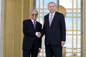 Cumhurbaşkanı Erdoğan, Malezya Başbakanı Muhammed'i karşıladı