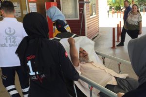 Bursa'da kazada yaralanan Suriyeli tedavi olmak istemedi