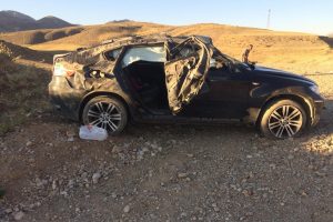 Gurbet&ccedil;i ailenin otomobili takla attı