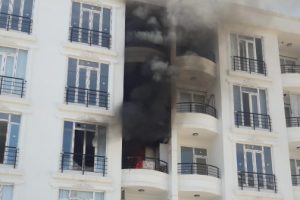 Patlayan klima motoru yangınına neden oldu