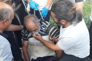 A&ccedil;tığı kuyuda havasızlıktan bayıldı