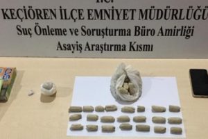 Protez bacağında uyuşturucu bulundu