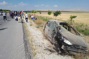 Avusturya'dan gelen gurbet&ccedil;i aile kaza yaptı: 6 yaralı