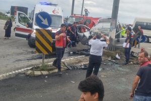Giresun'da korkun&ccedil; kaza: 3 &ouml;l&uuml;, 1 yaralı