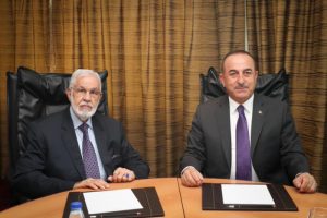 &Ccedil;avuşoğlu, Libya Dışişleri Bakanı Tahir Siyala ile g&ouml;r&uuml;şt&uuml;