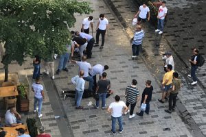 Taksim'i karıştıran kavga