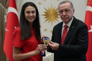 Cumhurbaşkanı Erdoğan, İrem Yaman'ı kabul etti