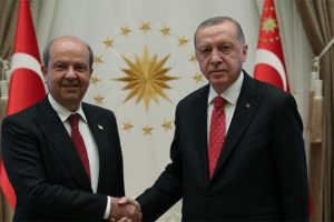 Cumhurbaşkanı Erdoğan, KKTC Başbakanı Tatar ile g&ouml;r&uuml;şt&uuml;
