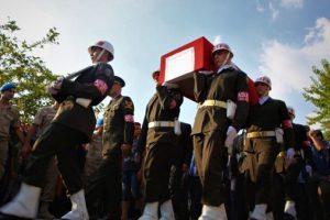 Şehit Durdu Oğuzhan Yılmaz son yolculuğuna uğurlandı
