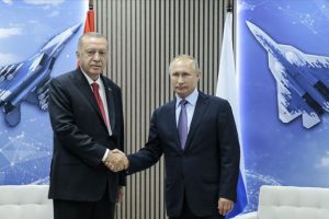 Cumhurbaşkanı Erdoğan, Putin'le g&ouml;r&uuml;şt&uuml;