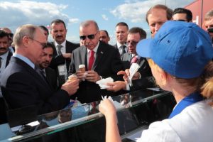 Erdoğan ile Putin arasında samimi sohbet
