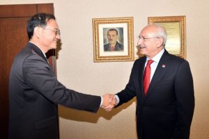 Kılı&ccedil;daroğlu, &Ccedil;in B&uuml;y&uuml;kel&ccedil;isini kabul etti