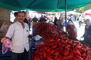 Kırmızı bibere ilgi esnafı g&uuml;ld&uuml;rd&uuml;
