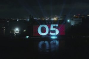 Haydarpaşa Garı'nda 30 Ağustos Zafer Bayramında mapping g&ouml;sterisi