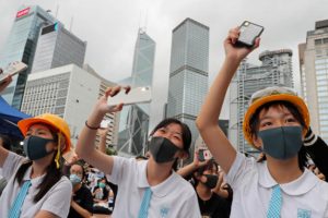 &Ccedil;in B&uuml;y&uuml;kel&ccedil;isine Hong Kong protestosu