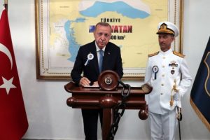 Cumhurbaşkanı Erdoğan'ın 'Mavi Vatan' fotoğrafı Yunanistan'ı karıştırdı