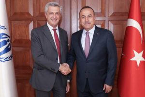 Bakan &Ccedil;avuşoğlu BM Komiseri Grandi'yi kabul etti