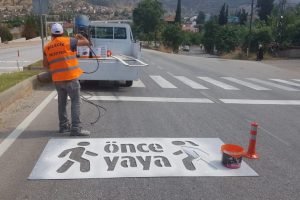 Bilecik'te "&Ouml;nce Yaya" &ccedil;izgi &ccedil;alışması yapıldı