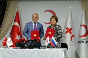 T&uuml;rk Kızılayı ile Rus Kızılha&ccedil;ı arasında işbirliği