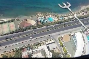 Antalya trafiği havadan helikopter ve drone denetlendi