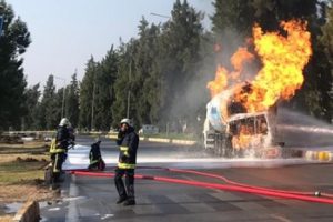 LPG tankerinde korkutan yangın