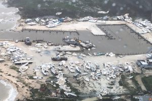 Kasırganın vurduğu Bahamalar havadan g&ouml;r&uuml;nt&uuml;lendi