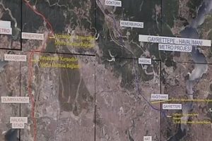İstanbul Metrosu'nda ışık g&ouml;r&uuml;nd&uuml;