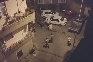 Sokak d&uuml;ğ&uuml;n&uuml;nde korku dolu anlar