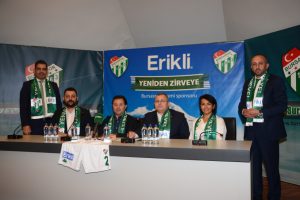 Erikli, Bursaspor'a sponsor oldu
