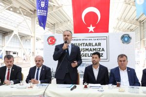 Bursa Büyükşehir&nbsp;Belediye Başkanı Aktaş muhtarlarla buluştu