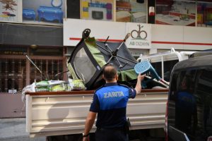 Bursa Osmangazi'de kaldırım işgaline izin yok
