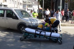 Bursa'da kafa kafaya böyle çarpıştılar: 2 yaralı