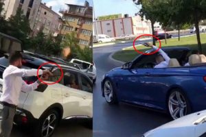D&uuml;ğ&uuml;n konvoyunda havaya ateş a&ccedil;an magandalar yakalandı