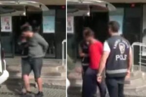 K&ouml;peği vurup balkondan attılar!