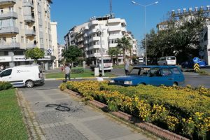 Manavgat'ta trafik kazasımeydana geldi