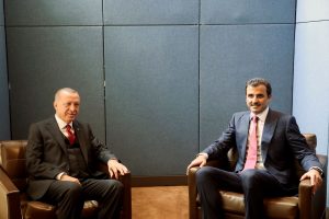 Cumhurbaşkanı Erdoğan, Katar Emiri Al Sani ile g&ouml;r&uuml;şt&uuml;