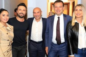 Tarkan'dan konserine gelen Soyer ve İmamoğlu'na &ouml;vg&uuml;