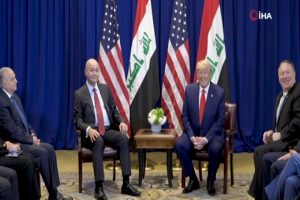 Irak Cumhurbaşkanı Salih, Trump'la g&ouml;r&uuml;şt&uuml;