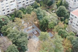 Mahalle sakinlerinden parktaki peyzaj &ccedil;alışmasına tepki