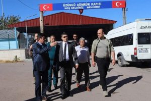 Kaymakamdan sınır kapısına ziyaret