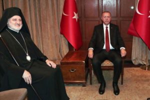 Erdoğan, Elpidophoros'u kabul etti
