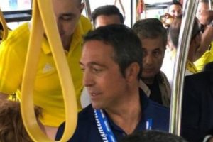 Ali Ko&ccedil; deplasman otob&uuml;s&uuml;nde