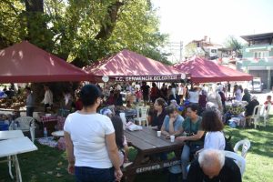 Selatin K&ouml;y Pazarı, 800 yıllık &ccedil;ınarın g&ouml;lgesinde kuruluyor