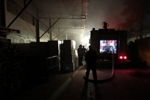 Manisa'da fabrika yangını