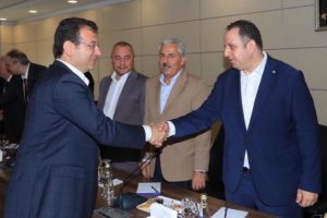 İmamoğlu'ndan İYİ Parti'ye ziyaret