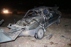 Kontrolden &ccedil;ıkan otomobil takla attı: 8 yaralı