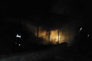 Bursa'da samanlık alevlere teslim