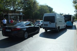 Beyoğlu'nda zincirleme trafik kazası